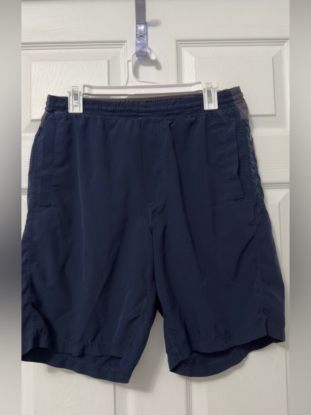 Birddogs Navy Athletic Shorts with Gray Waist Panel
